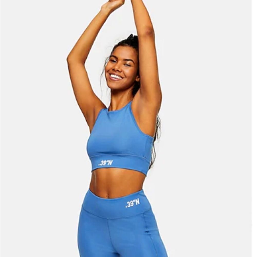 TOPSHOP ACTIVE BLUE SPORTS BRA NWT